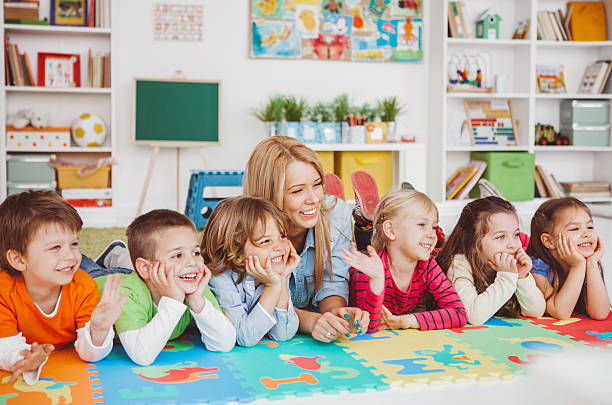 kids on mat
